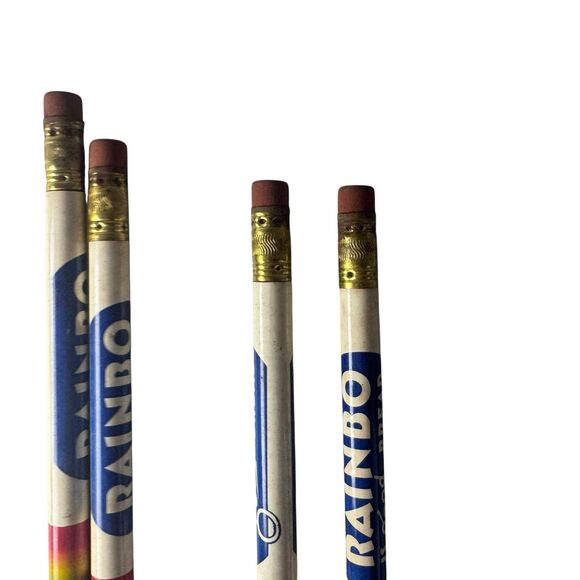 Lot of 4 Unused Rainbo Bread Advertising Pencils  "Rainbow" HTF Rare - Vintage - Picture 10 of 11